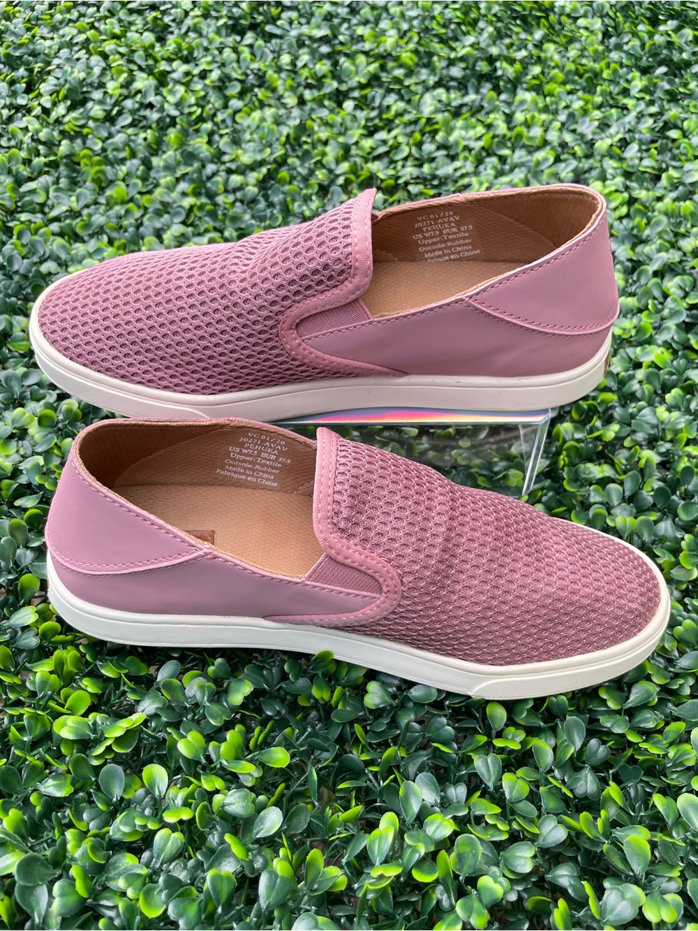 Olukai Womens Shoes Size 7.5 Pehuea Pink Slip On Low Top Comfort Casual